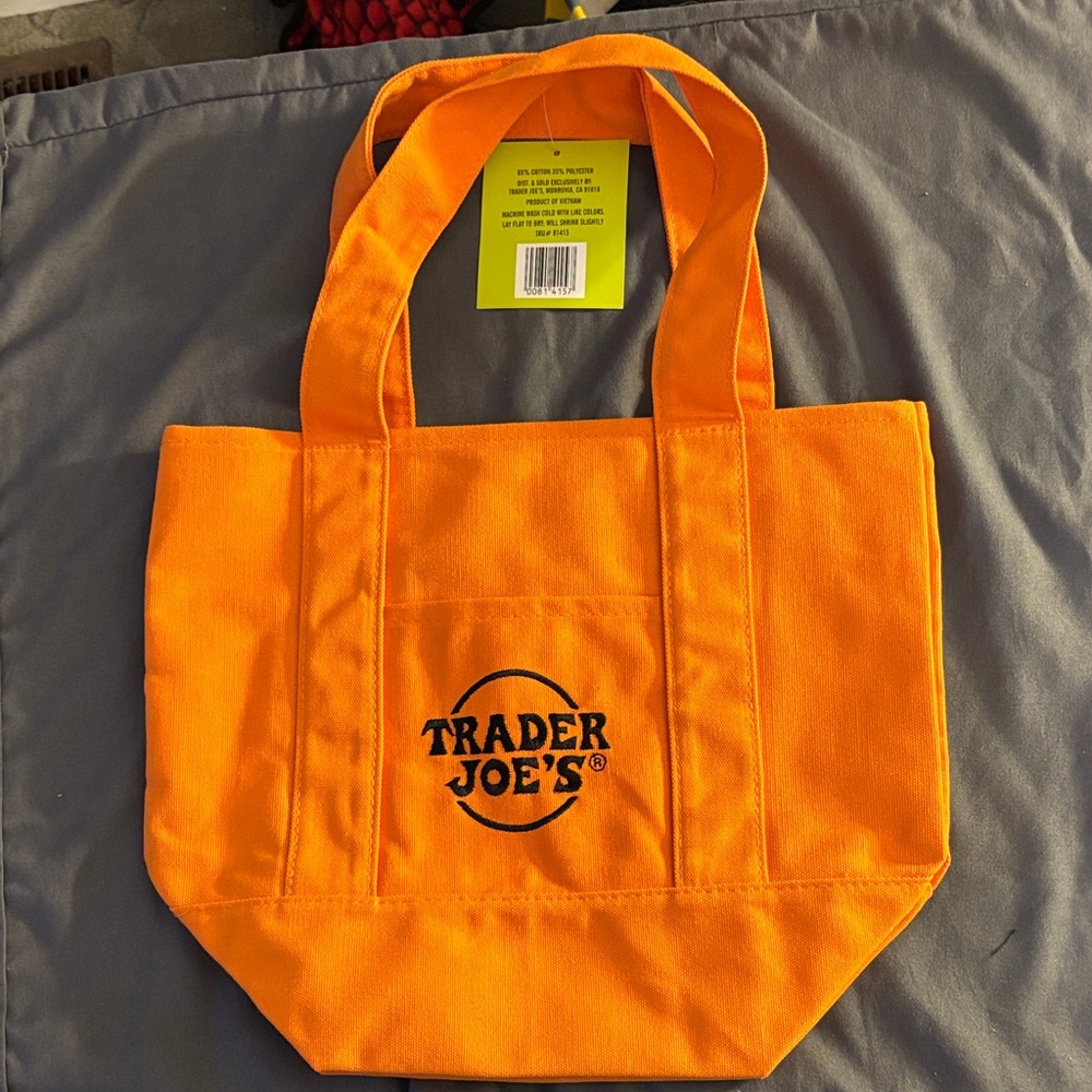 Trader Joe's Orange Tote Bag